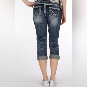 ROCK REVIVAL bling Becky easy capris size 28 like new